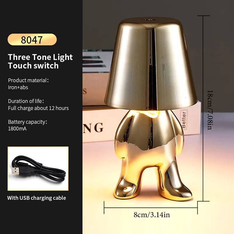 Golden Man Night Light