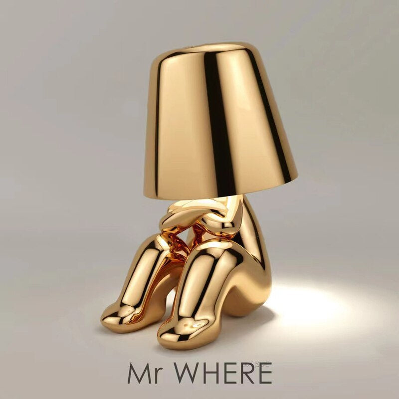 Golden Man Night Light