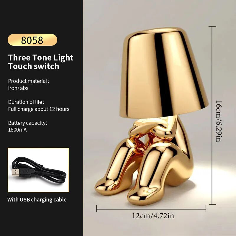 Golden Man Night Light